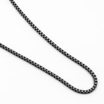 Colar Corrente Choker Gargantilha Modelo Veneziana Fina Elos Quadrados Prata ou Dourado 3 mm x 45 cm Aço Inox Unissex Colar Corrente Choker Gargantilha Modelo Veneziana Fina Elos Quadrados Prata ou Dourado 3 mm x 45 cm Aço Inox Unissex