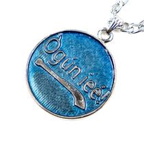 Colar Corrente com Pingente Ogum 4 cm Niquelado Colar Corrente com Pingente Ogum 4 cm Niquelado