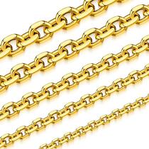 Colar: corrente de cabo dourada Hoyazvet, 8 mm, 56 cm, aço inoxidável 316L Colar: corrente de cabo dourada Hoyazvet, 8 mm, 56 cm, aço inoxidável 316L