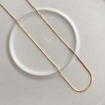 Colar corrente diamantada 70cm banhado a ouro 18k