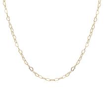 Colar Corrente Elo Coração Banhado Ouro 18k Colar Corrente Elo Coração Banhado Ouro 18k