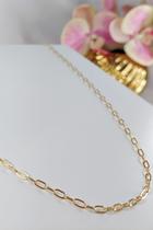 Colar Corrente Elos Intercalados Banhado em Ouro 18k MASCULINO Colar Corrente Elos Intercalados Banhado em Ouro 18k MASCULINO