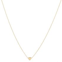 Colar Corrente Feminina 45cm Veneziana Coração De Ouro 18k