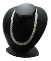Colar Corrente Feminina Prata 925 6 Fios 45cm 10mm Largura Colar Corrente Feminina Prata 925 6 Fios 45cm 10mm Largura