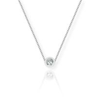 Colar Corrente Feminino 45 Cm Bolinha Prata Maciça 925 Colar Corrente Feminino 45 Cm Bolinha Prata Maciça 925