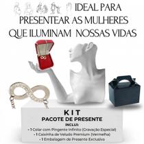 Colar Corrente feminino pingente infinito Gargantilhas