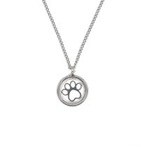 colar corrente feminino pingente patinha de gato gata cachorro em aço inox não escurece dog pet cat
