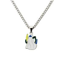 Colar Corrente Imagem Omolú 3 cm Metal Niquelado