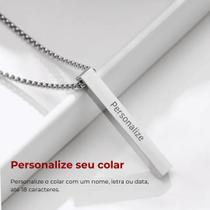 Colar Corrente Line Gray Personalizável Colar Corrente Line Gray Personalizável