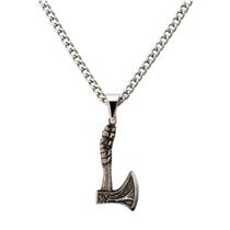 Colar Corrente Machado De Batalha 4,5 Cm Metal Niquelado