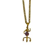 Colar Corrente Maria Mulambo Tridente 2,90 Cm Dourado