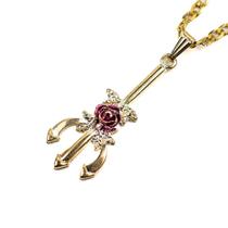 Colar Corrente Maria Mulambo Tridente 4,10 cm Dourado