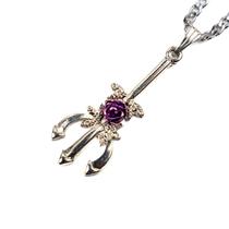 Colar Corrente Maria Mulambo Tridente 4,10 cm Niquel