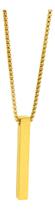 Colar Corrente Masculina Ouro 18k Veneziana 70cm Pingente Pêndulo Palito Luxo Elegante