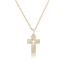 colar corrente masculino feminino pai nosso cruz crucifixo folheado a ouro estilo gargantilha choker