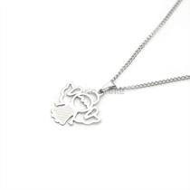 colar corrente não escurece anjo asa urso fofo prata em aço inox banhado estilo gargantilha choker colar corrente não escurece anjo asa urso fofo prata em aço inox banhado estilo gargantilha choker