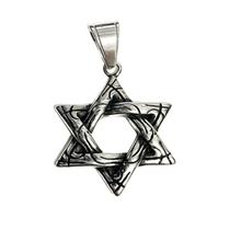 Colar Corrente Pingente Estrela De Davi Hexagrama 100% Aço Colar Corrente Pingente Estrela De Davi Hexagrama 100% Aço