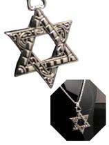 Colar Corrente Pingente Estrela De Davi Hexagrama Aço Inox Colar Corrente Pingente Estrela De Davi Hexagrama Aço Inox