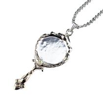 Colar Corrente Pingente Iemanjá Abebe 6,3cm Niquelado Colar Corrente Pingente Iemanjá Abebe 6,3cm Niquelado