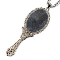 Colar Corrente Pingente Iemanjá Abebe 9,5 cm Níquel Colar Corrente Pingente Iemanjá Abebe 9,5 cm Níquel