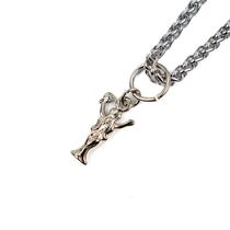 Colar Corrente Pingente Iemanjá Imagem 1,9 cm Niquelado