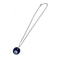 Colar Corrente Pingente Olho Grego 4,0 cm Niquelado Colar Corrente Pingente Olho Grego 4,0 cm Niquelado