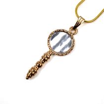 Colar Corrente Pingente Oxum Abebe 3,9cm Dourado Colar Corrente Pingente Oxum Abebe 3,9cm Dourado