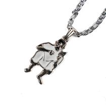 Colar Corrente Pingente Preto Velho 3,1 cm Umbanda Niquelado Colar Corrente Pingente Preto Velho 3,1 cm Umbanda Niquelado