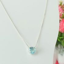 Colar Corrente Prata 925 Legítima Pingente Coração Colar Corrente Prata 925 Legítima Pingente Coração