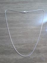 Colar Corrente Prata Italiana Maciça 925 Rabo Rato 40 Cm Colar Corrente Prata Italiana Maciça 925 Rabo Rato 40 Cm