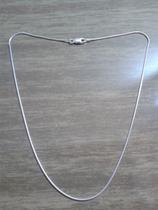 Colar Corrente Prata Italiana Maciça 925 Rabo Rato 45 Cm Colar Corrente Prata Italiana Maciça 925 Rabo Rato 45 Cm