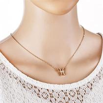 Colar Corrente Signos Peixes com Pingente Estilo Dourado Colar Corrente Signos Peixes com Pingente Estilo Dourado