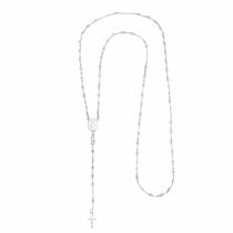 colar corrente Terço Masculino Prata 925 - Andreia Branco Acessórios