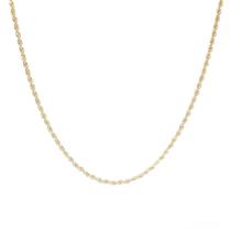 Colar Corrente Torcida Banhado a Ouro 18k - Semijoia Hipoalérgica