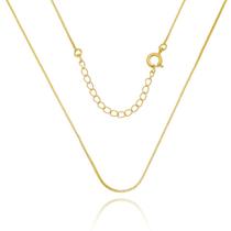 Colar Corrente Veneziana 0,8mm Banhada a Ouro 18k