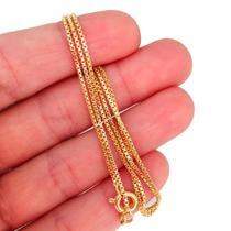 Colar Corrente Veneziana 45 cm Banhado a Ouro 18k Colar Corrente Veneziana 45 cm Banhado a Ouro 18k