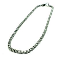 Colar Corrente Veneziana Cinza Alumínio - Não Perde A Cor Colar Corrente Veneziana Cinza Alumínio - Não Perde A Cor