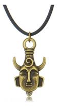 Colar Cosplay Dean Winchester Supernatural Amuleto de Metal Bronze Antigo Rústico Série de TV Colar Cosplay Dean Winchester Supernatural Amuleto de Metal Bronze Antigo Rústico Série de TV