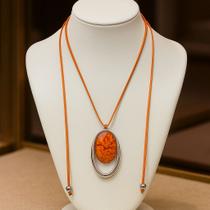 Colar Courinho Boho Chic Pedras Naturais