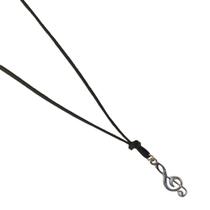 Colar Couro Clave de Sol