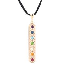 Colar Cristais dos 7 Chakras 48mm Energia - Cordão - Sunshine Cristais Colar Cristais dos 7 Chakras 48mm Energia - Cordão - Sunshine Cristais