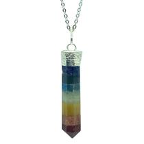 Colar Cristal dos Chakras - Acessório com Pedras Naturais