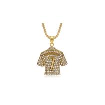 Colar Cristiano Ronaldo CR7 Aço Inoxidável Estilo Luxo Colar Cristiano Ronaldo CR7 Aço Inoxidável Estilo Luxo