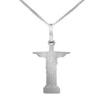 Colar Cristo Redentor Coleção Religiosos Prata 925