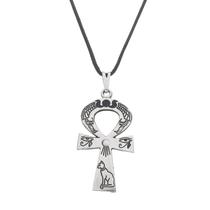 Colar Cruz Ansata Egípcia 31mm -Cordão Sunshine Cristais Colar Cruz Ansata Egípcia 31mm -Cordão Sunshine Cristais