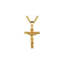Colar Cruz Cristã Metal Presente Religioso Crucifixo Jesus