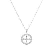 Colar Cruz De São Bento Com Zircônias Banhado a Prata Colar Cruz De São Bento Com Zircônias Banhado a Prata
