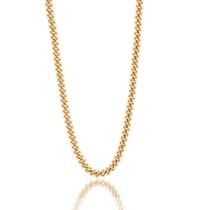 Colar Cuban Link Chain para homens Monily 6 mm 66 cm em aço inoxidável