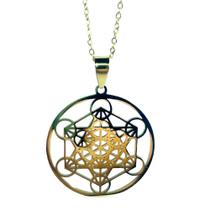Colar Cubo de Metatron - Merkaba - Acessório Espiritual Colar Cubo de Metatron - Merkaba - Acessório Espiritual