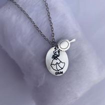 Colar de Aço Inox Orixá OXUM 45cm